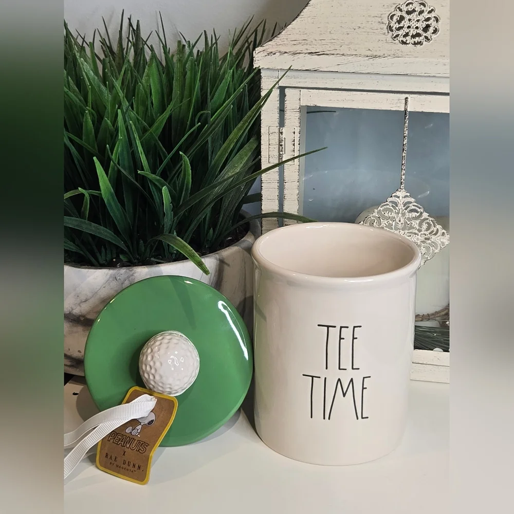 Rae Dunn x Peanuts "Tee Time" Tea Canister - Picture 3 of 4